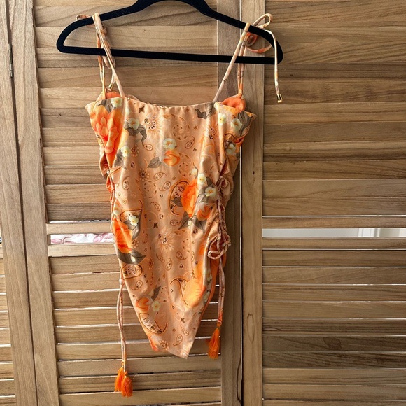 AGUA BENDITA Sandy One Piece in Orange size S - Picture 4 of 9